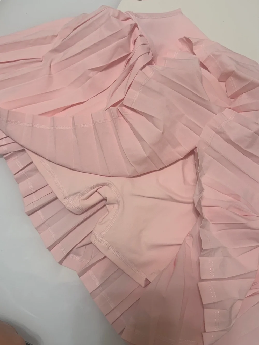 ALO Yoga Pink Pleated Midi Skirt